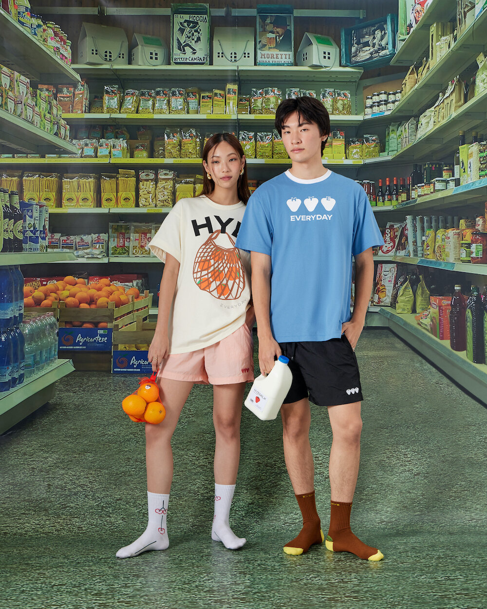 Nylon Short Pants in Pink - HYE EVERYDAY