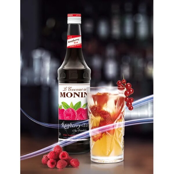 MONIN Raspberry Tea Syrup 700 ml. 6 bottle โมนิน ชาราสพ์เบอร์รี ไซรัป 6 ...