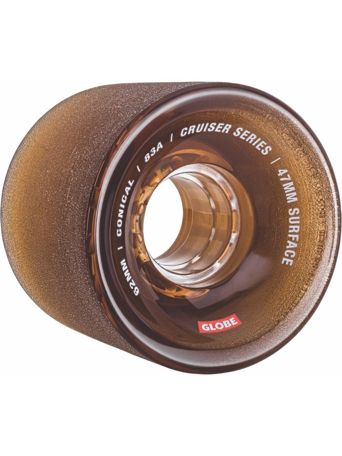 GLOBE : Conical Cruiser Wheel 62mm -Clear Coffee - StreetBOX